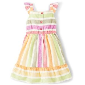 2023 Gymboree “Little Sprout” Matching Family Striped Dress, Size 7
